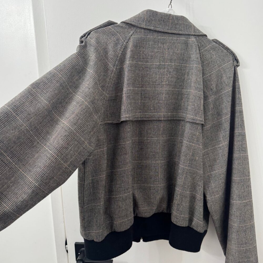 Frame Modern Bomber Jacket Tweed XL Like New - Picture 4 of 4